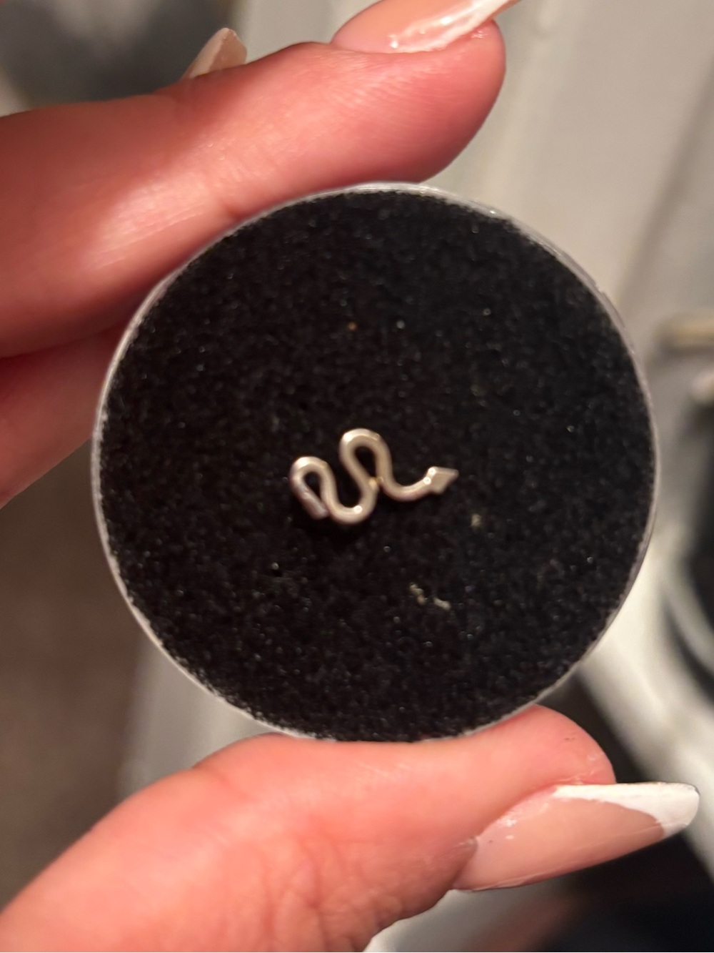 Delicate Silver Snake Nose Ring - Minimalist Jewelry